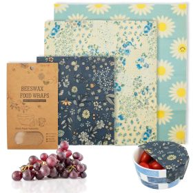 Reusable Beeswax Food Wrap (Pack of 3) - S, M, L Sizes