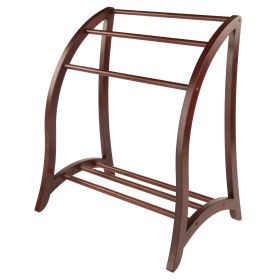 Betsy Blanket Rack Walnut Finish