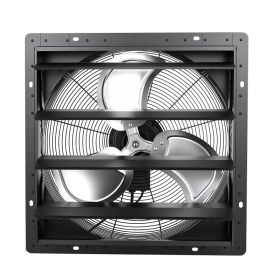 20 In Shutter Exhaust Fan Wall-Mount Automatic Louvers Variable Speed, Sturdy Steel Housing, Low Noise, AC Motor, 4499 CFM Ventilation And Coolin (Option: default)
