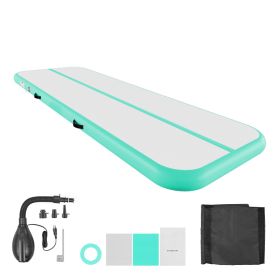 Inflatable Gymnastics Air Mat 10 Ft Training Mats W/ Electric Pump, 4 Inches Thick Sturdy Tumble Track, Tumbling Mat For Home Use/Gym/Outdoor/Yog (Option: default)