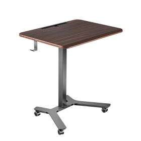 Standing Desk, Adjustable Height Mobile Stand Up Desk W/ Casters, 28.2 X 20.5 In Small Computer Sit Stand Rolling Workstation W/ Hook, 33 Lbs Cap (Option: default)