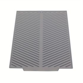 1pc Silicone Draining Board Mat, Folding Draining Mat, Large Drain Pad, Eco-Friendly Drainer Mat Heat Resistant Pot Mat Dishwasher Safe Trivet Ma (size: small)